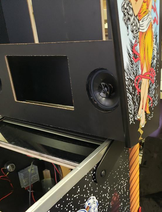 Virtual Pinball Starter Cabinet backbox hinge