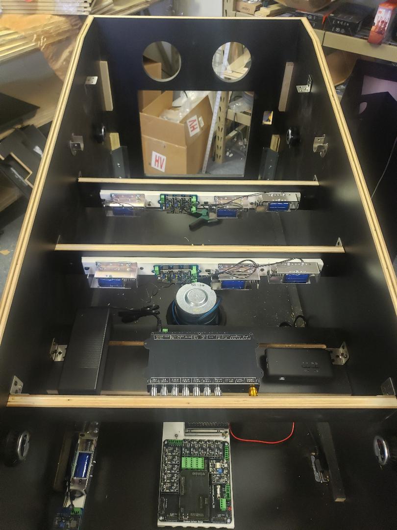 virtual pinball cabinet bonus board kit installed in cabinet