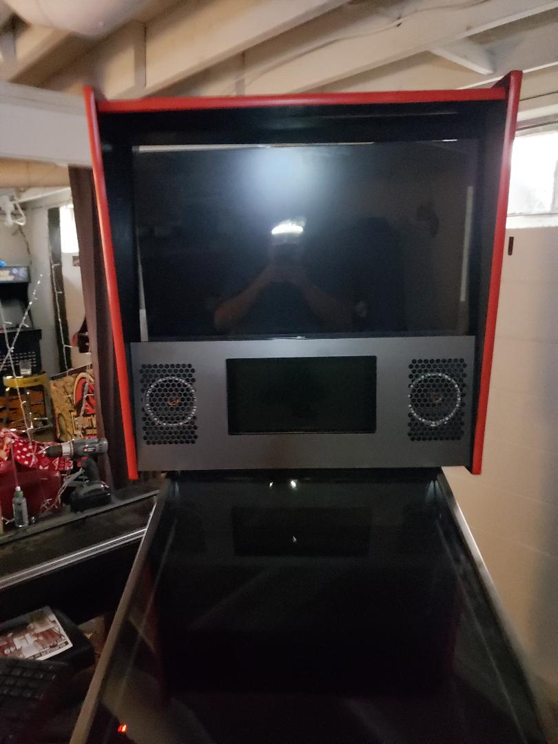Virtual pinball Cabinet Stern Style powder coated DMD/Speaker Panel Cover