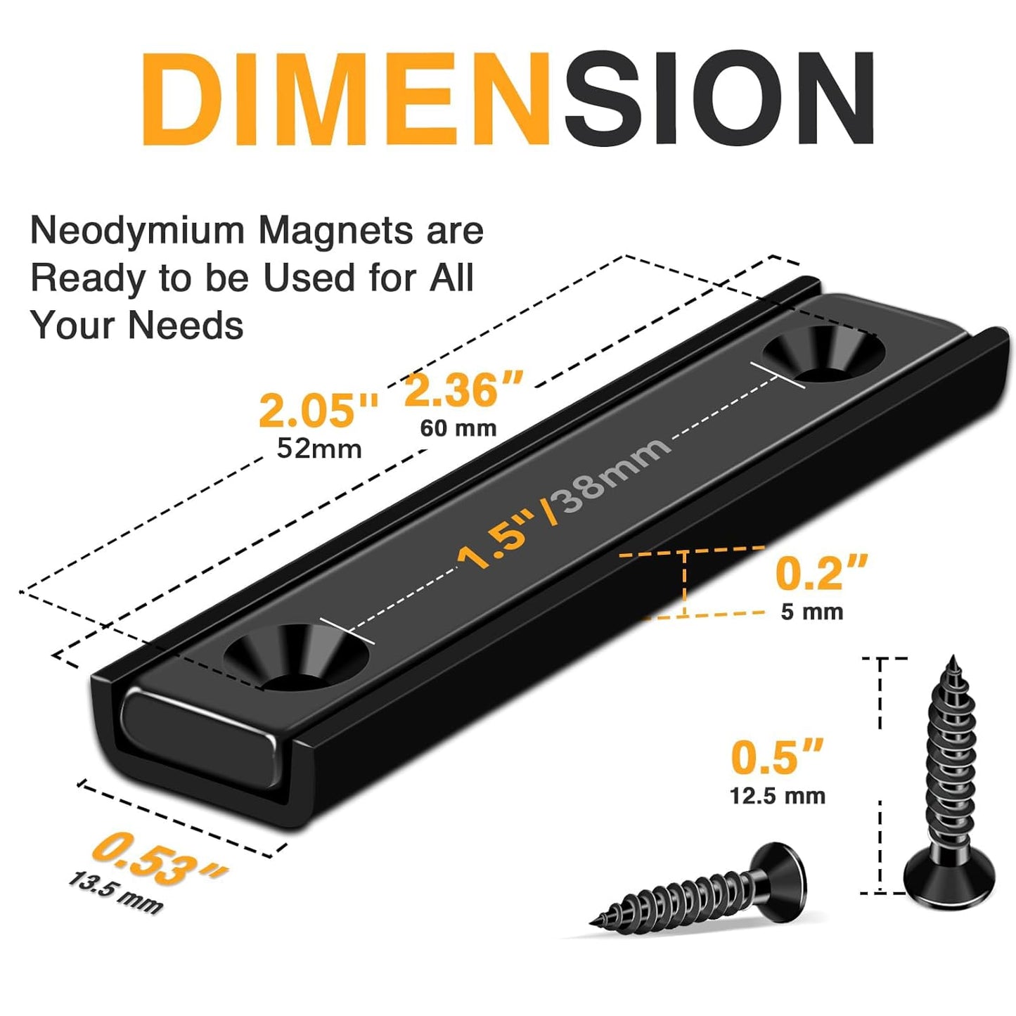 Standard body dual latch Lockdown Bar With Action Button black