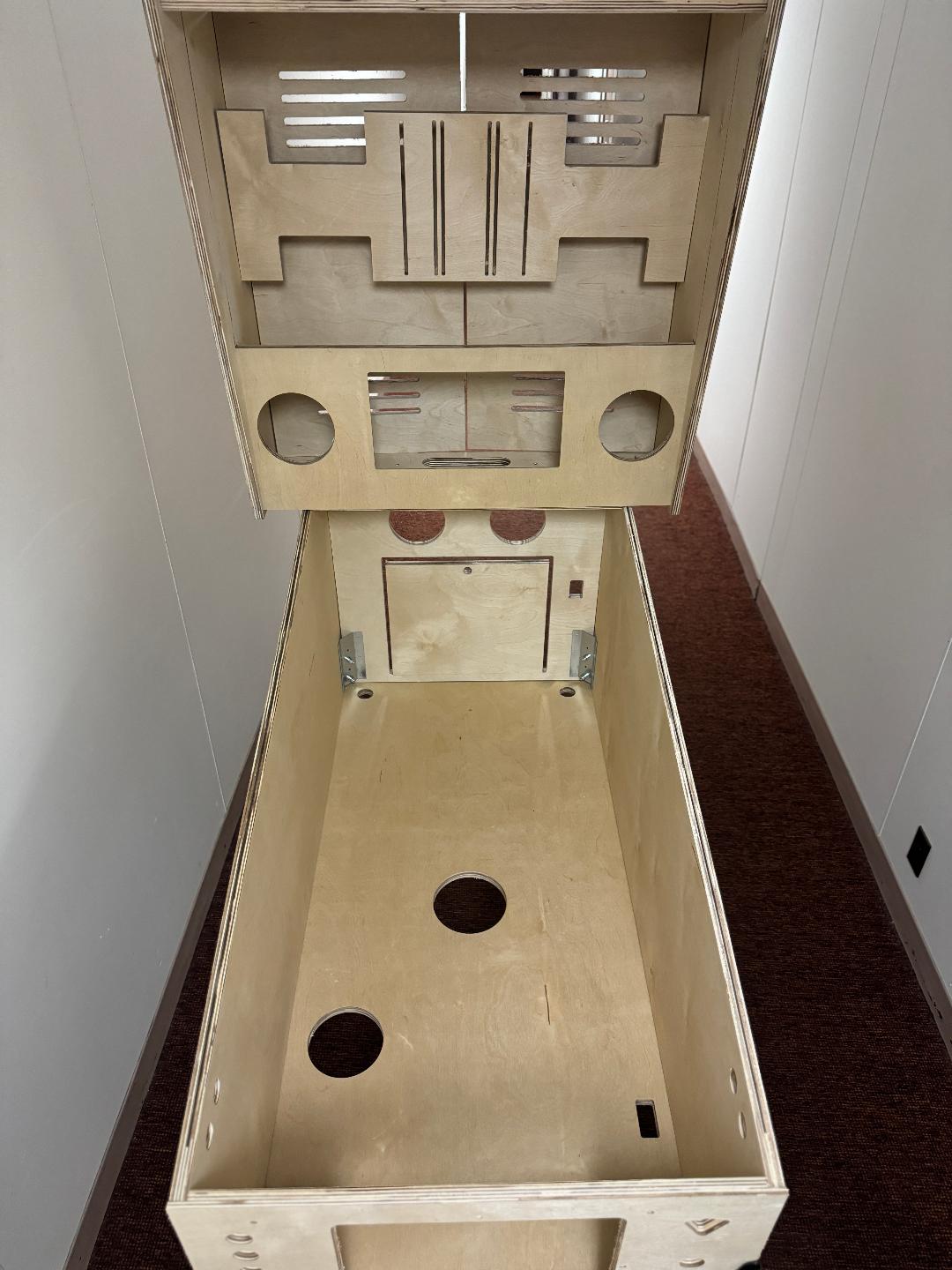 virtual pinball cabinet top view