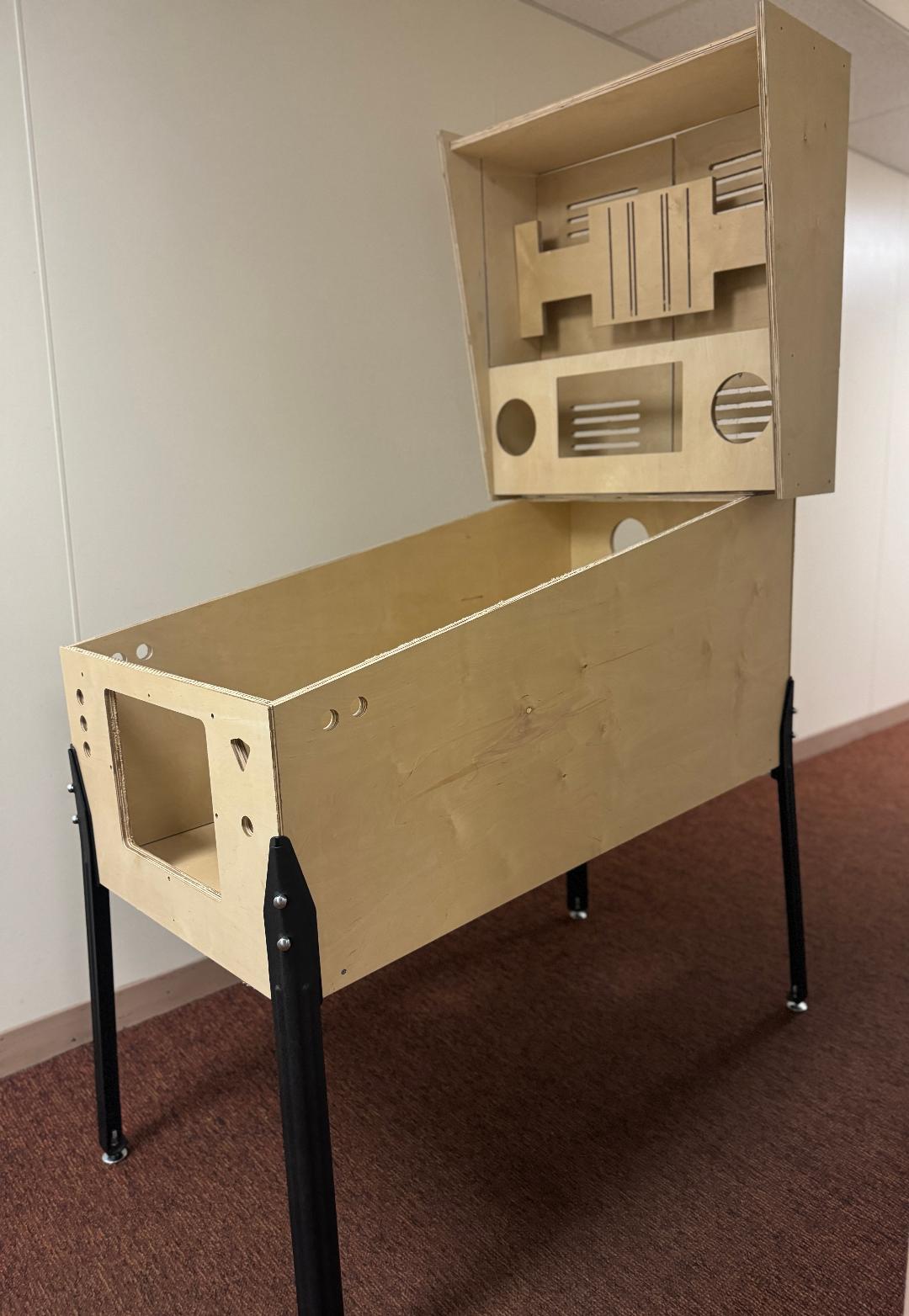 virtual pinball cabinet original v1 side view
