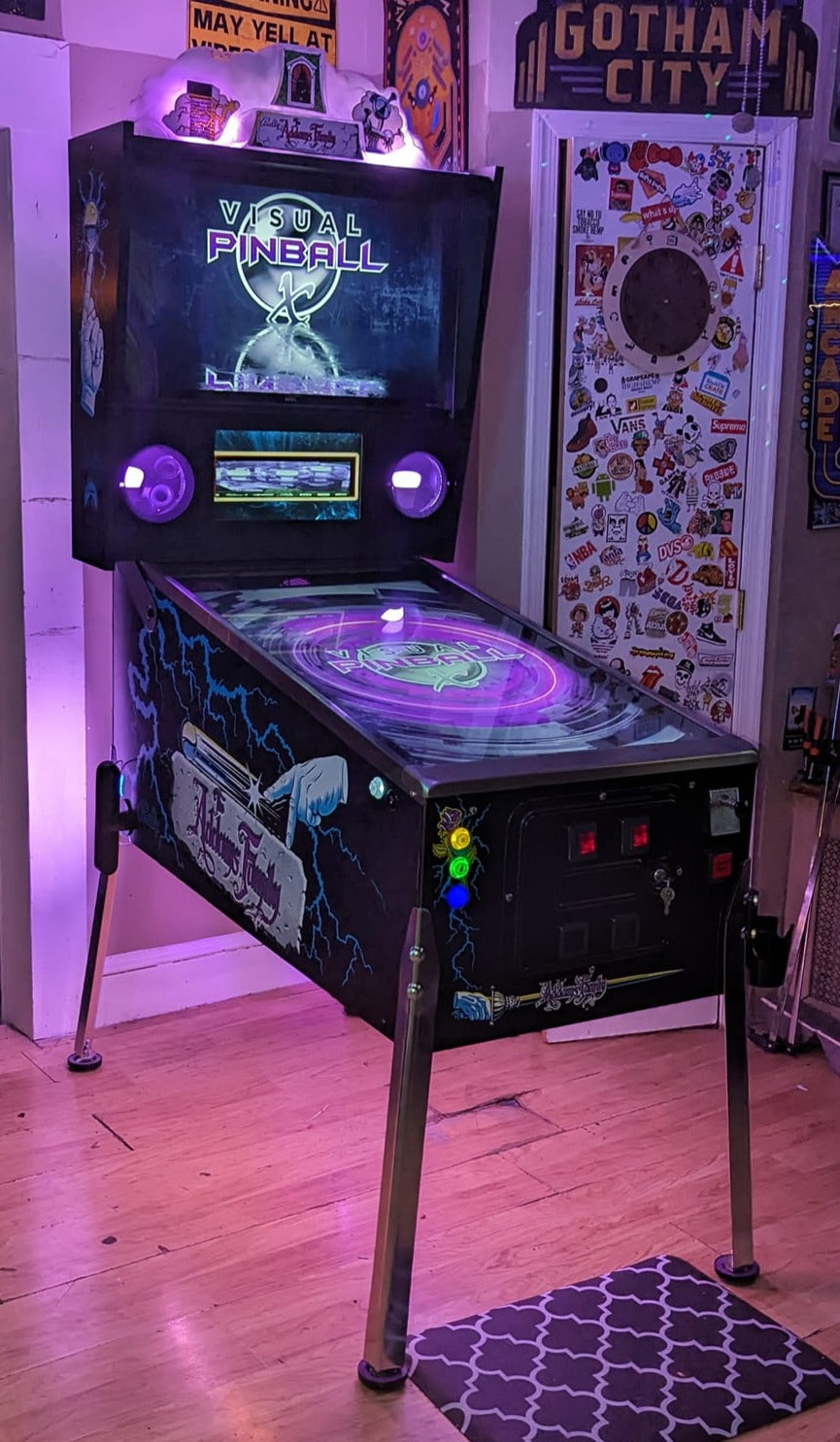 Widebody Virtual Pinball Cabinet -Flat Pack- Williams Pinball Company WPC style