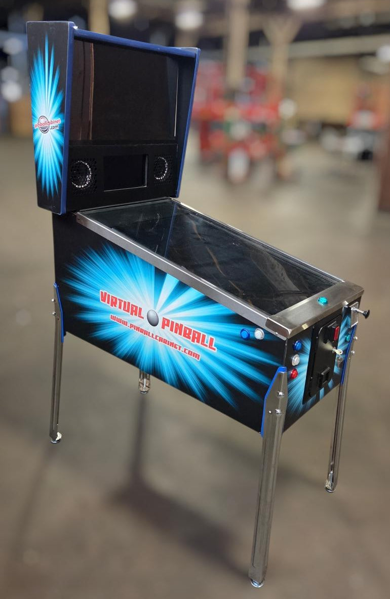 32 inch midsize virtual pinball Cabinet side view 1