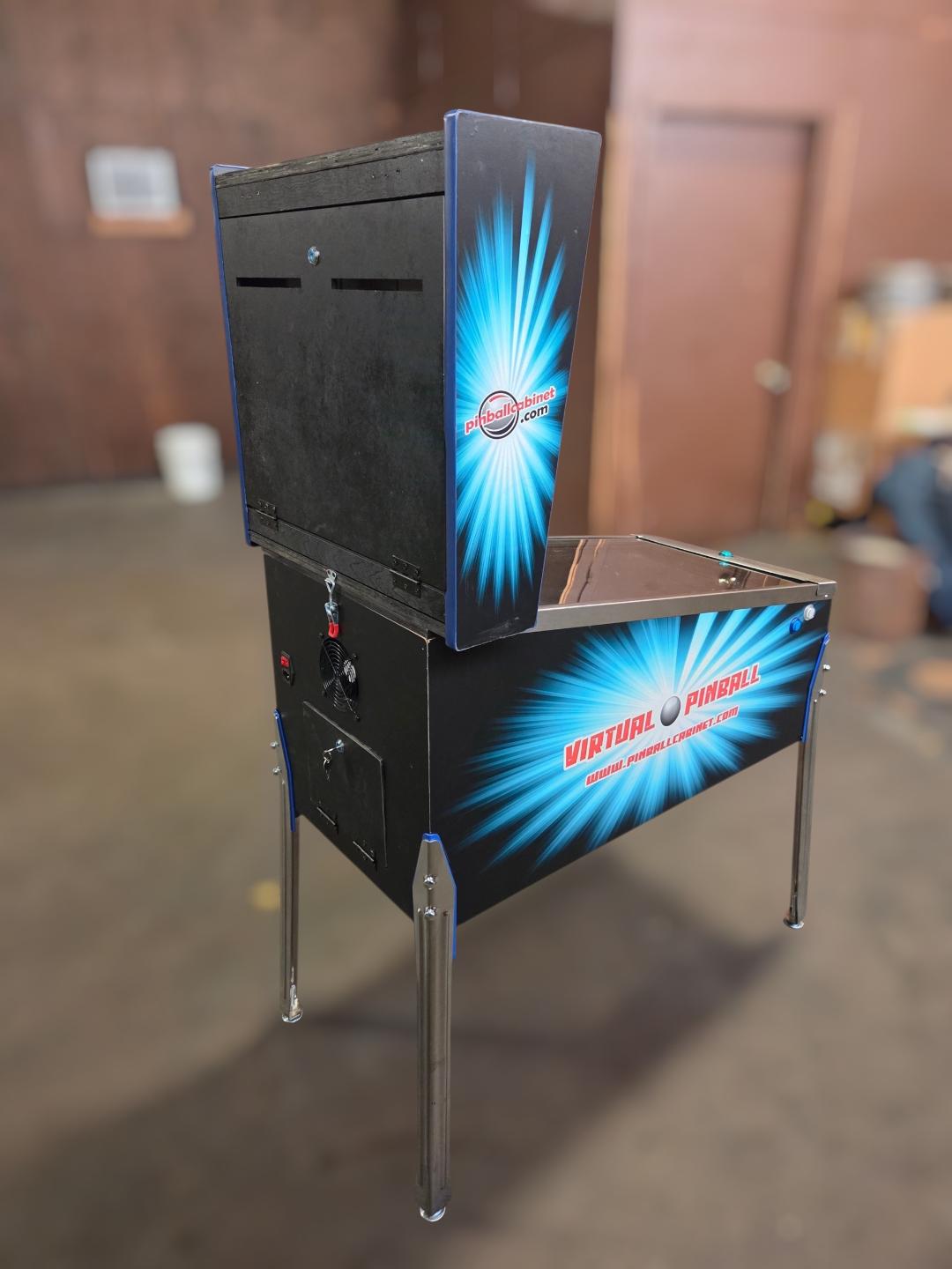 32 inch midsize virtual pinball cabinet rear image 1