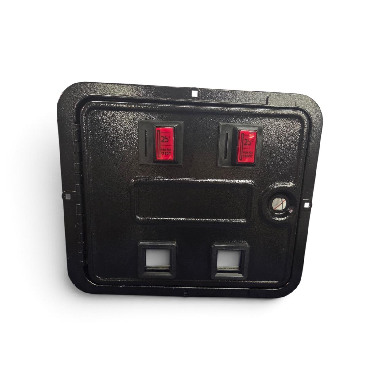 Virtual Pinball Cabinet Coin Door with working coin return switches