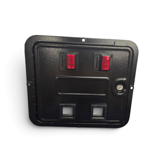 Virtual Pinball Cabinet Coin Door with working coin return switches