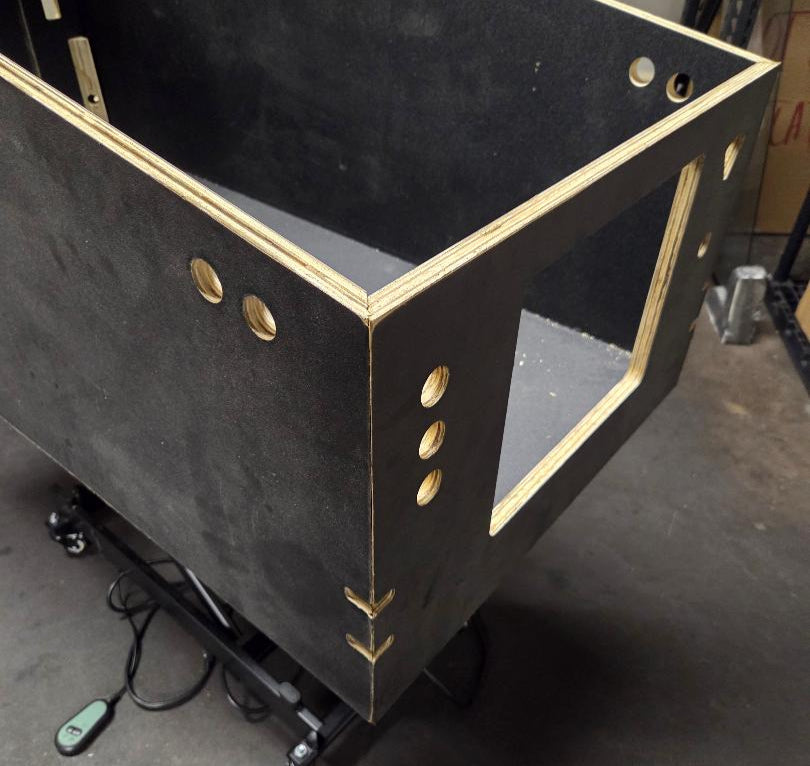 ultra widebody flat pack virtual pinball cabinet side corner image 1