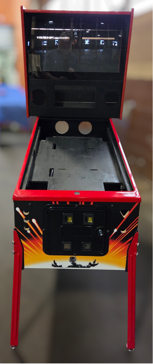 virtual pinball cabinet fully trimmed front image