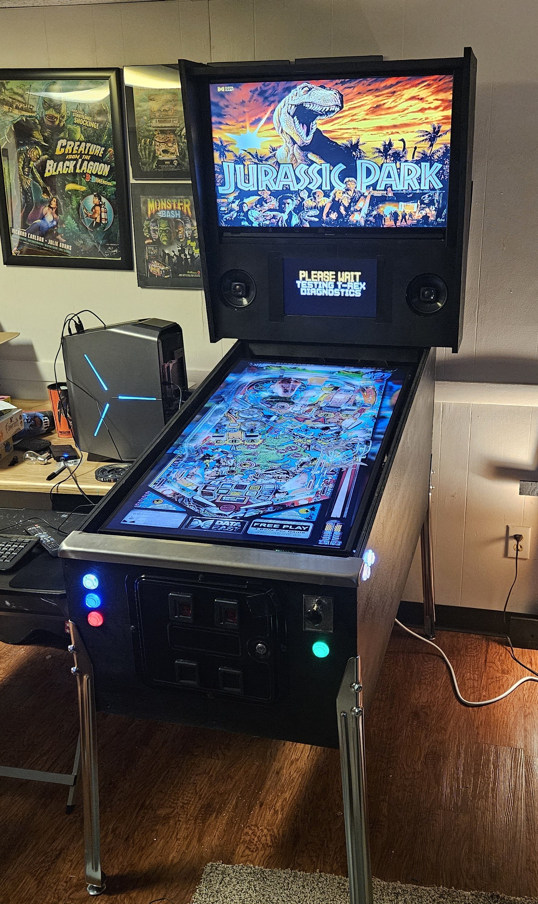 Customer virtual pinball cabinet build image 2