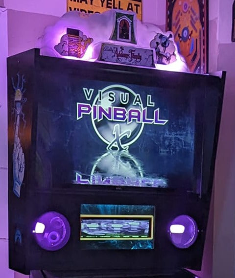 Virtual Pinball Cabinet Flat Pack Back Box assembled